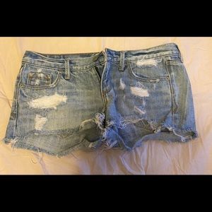 Abercrombie & Fitch & French Connection Denim Shorts